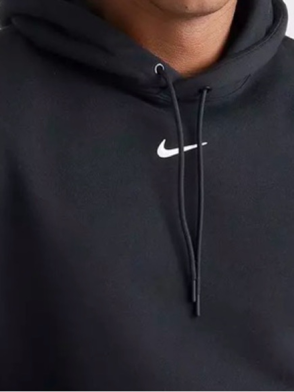 Y2K Vintage Nike Center Swoosh Black Pullover Hoodie Baggy Size 3X Men